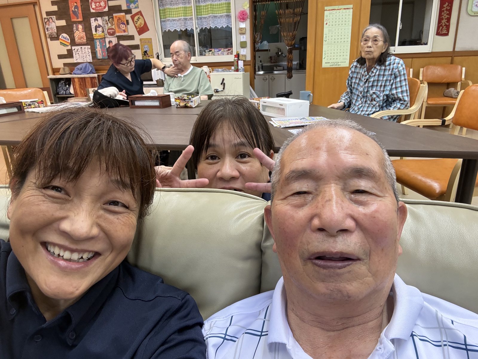 フロアでの団らんの時間